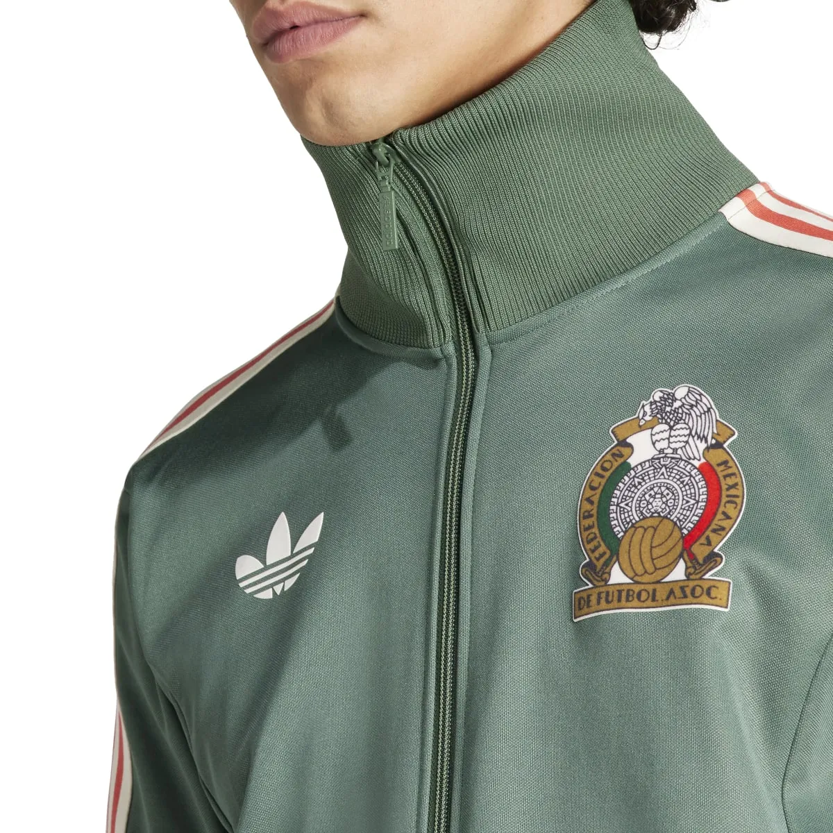 Adidas Beckenbauer Track Top for Men - FMF Mexico Soccer Edition
