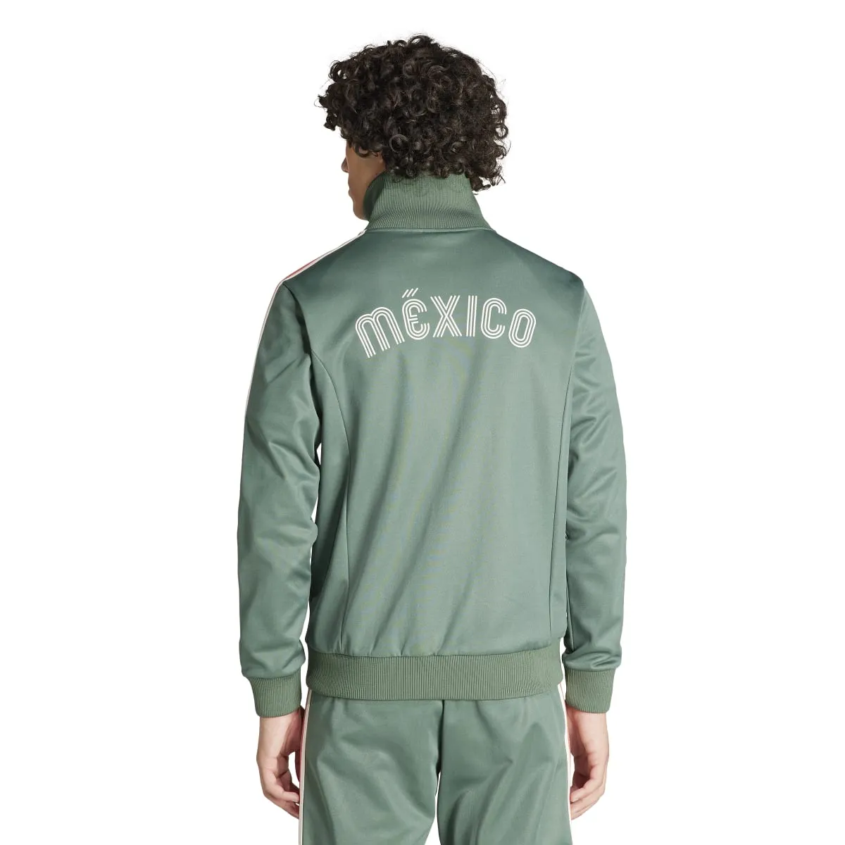 Adidas Beckenbauer Track Top for Men - FMF Mexico Soccer Edition