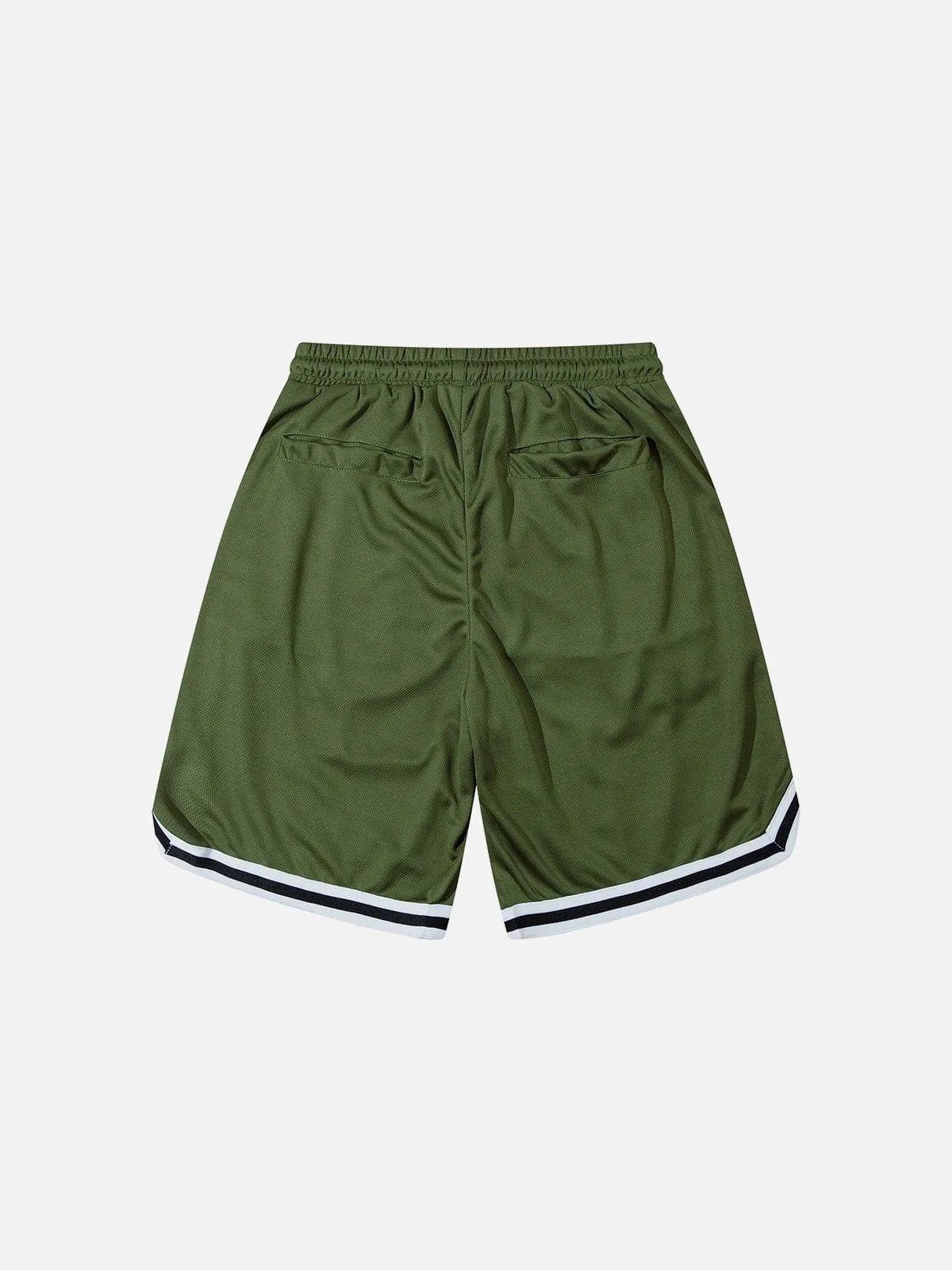 AlanBalen® - Camouflage Lettering Embroidered Shorts