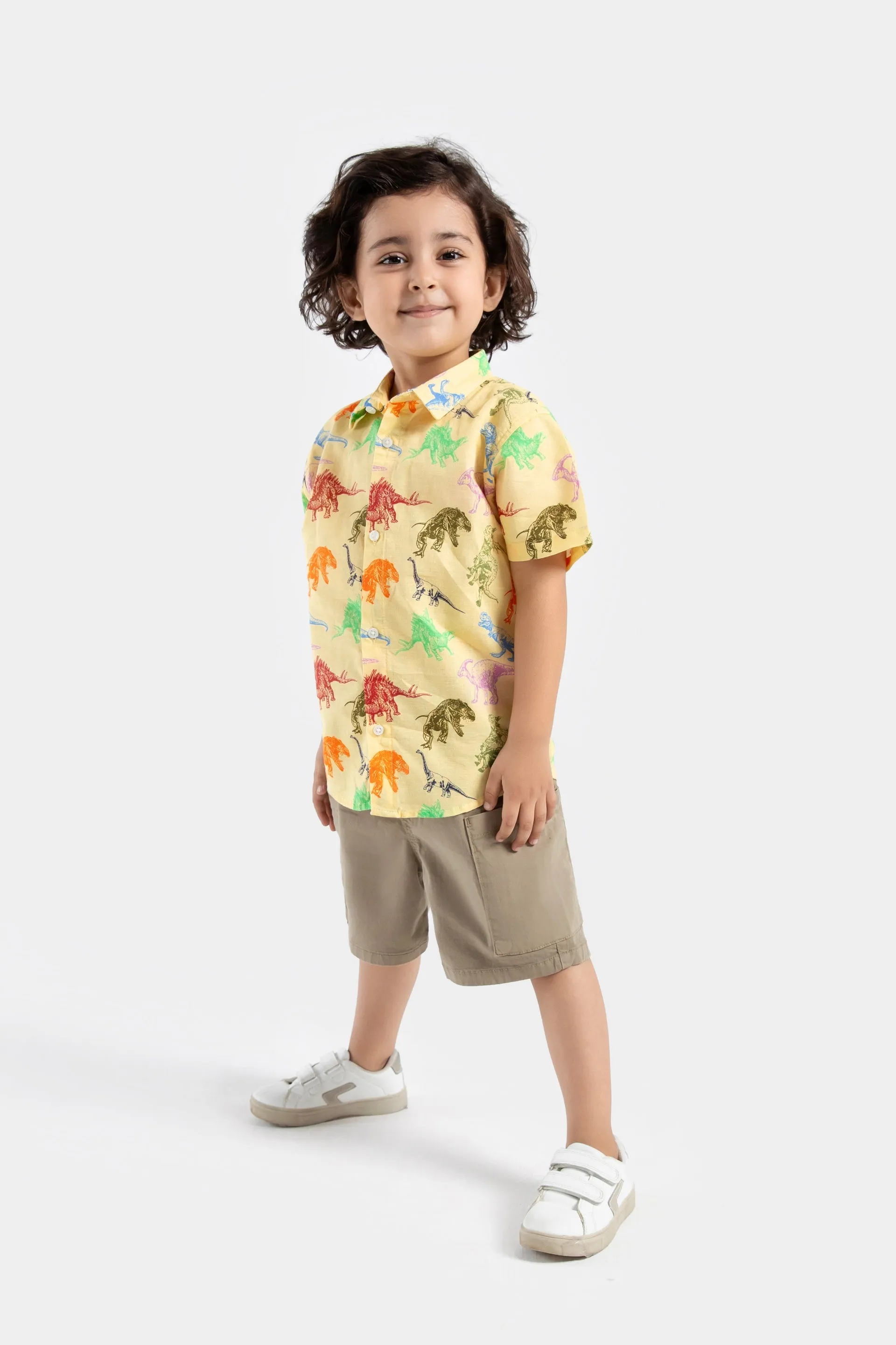 All-Over Dino Print Shirt