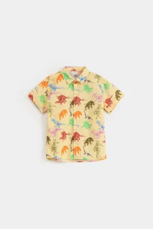 All-Over Dino Print Shirt