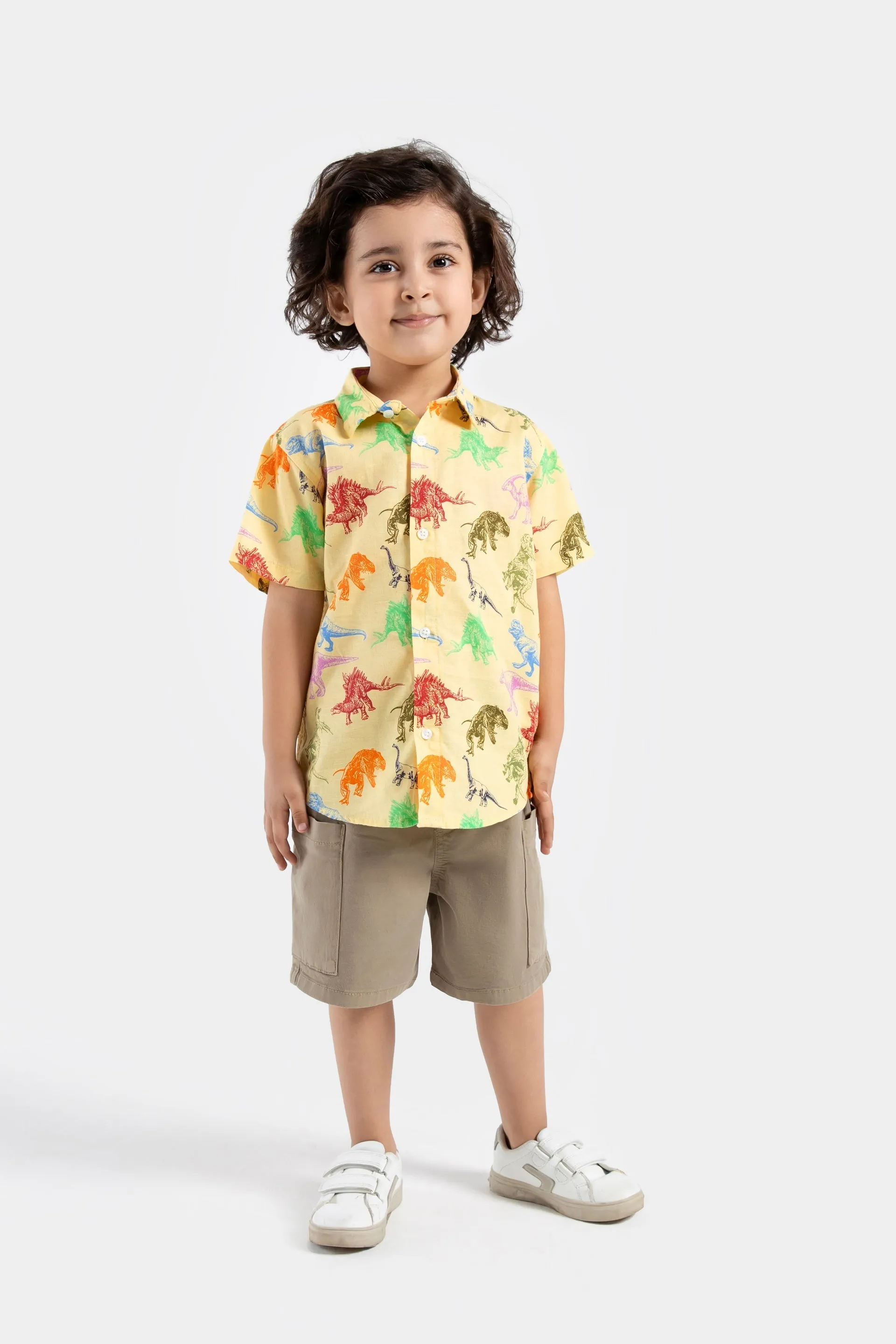 All-Over Dino Print Shirt