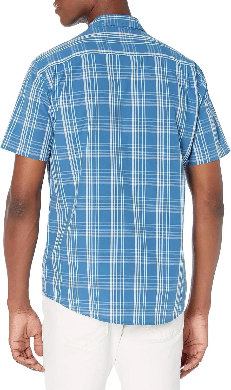 Amazon Essentials Men's Regular-Fit Short-Sleeve Poplin Shirt