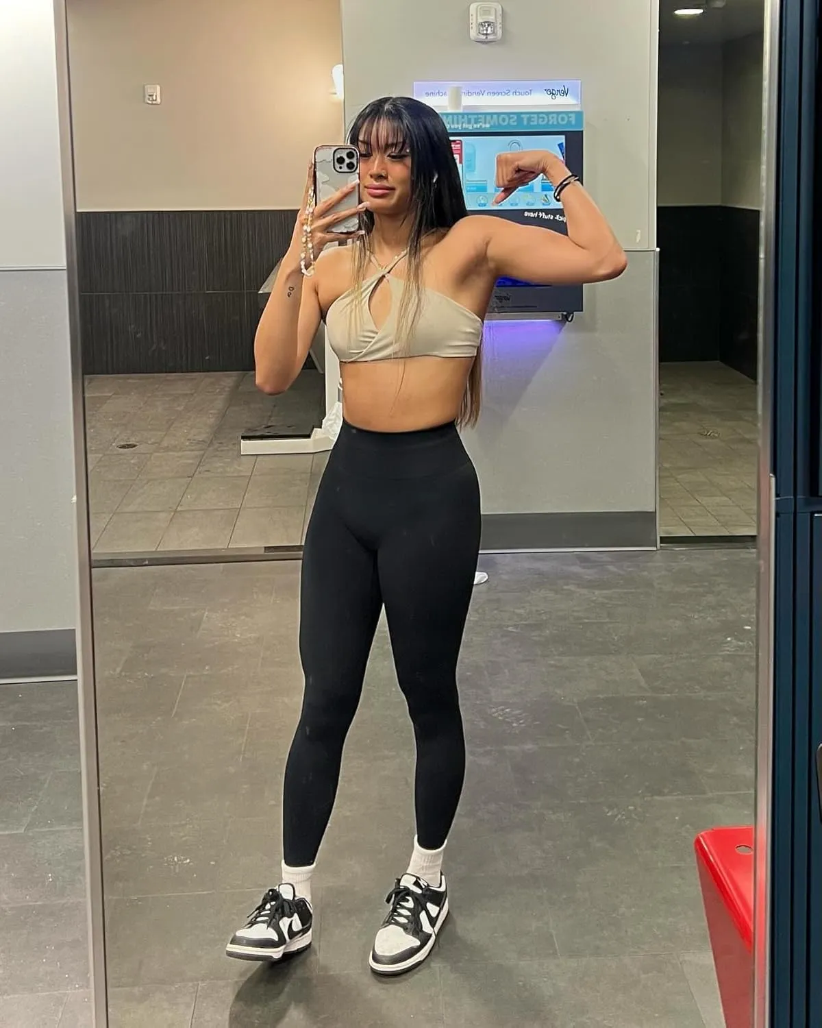 AUROLA Power Workout Leggings for Women Tummy Control Squat Proof Ribbed Thick Seamless Scrunch Active Pants