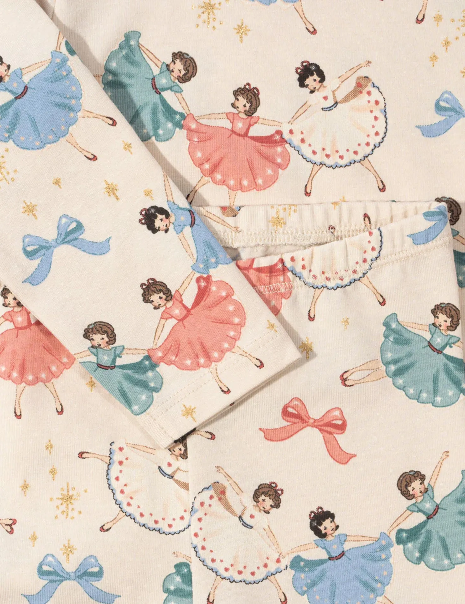 Basic Body/Pants Set in Bow Ballerina
