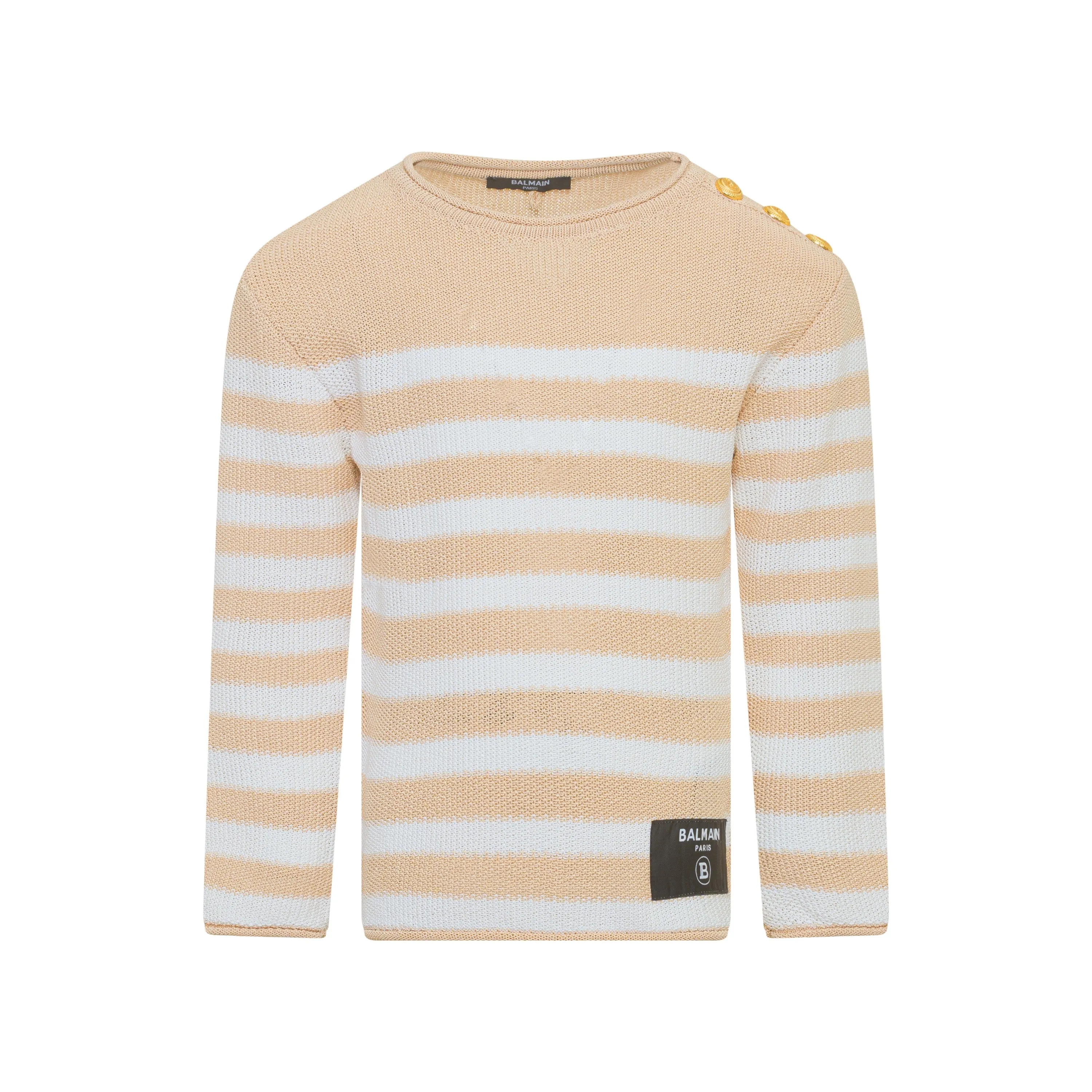 Beige Stripe Top
