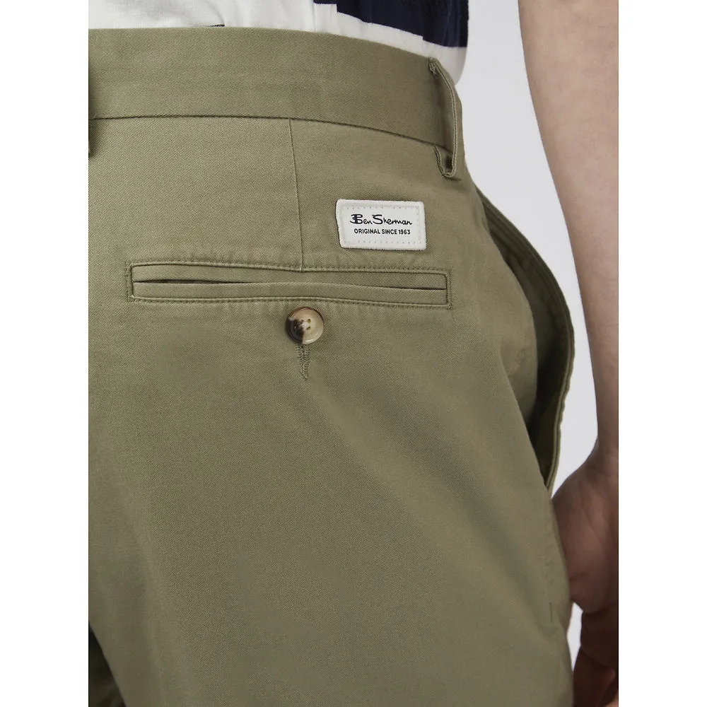 Ben Sherman Slim Stretch Chino - Litchen Green