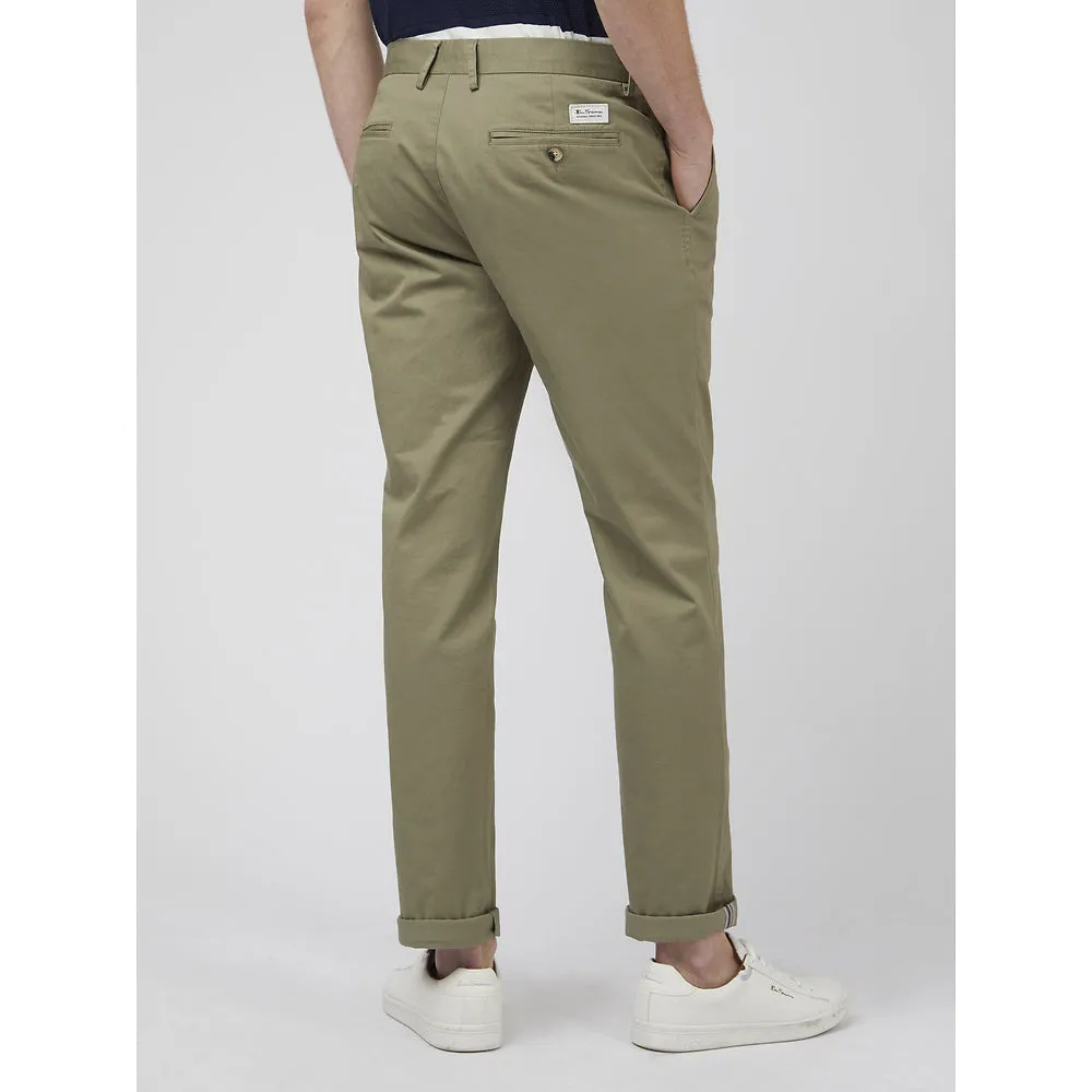 Ben Sherman Slim Stretch Chino - Litchen Green