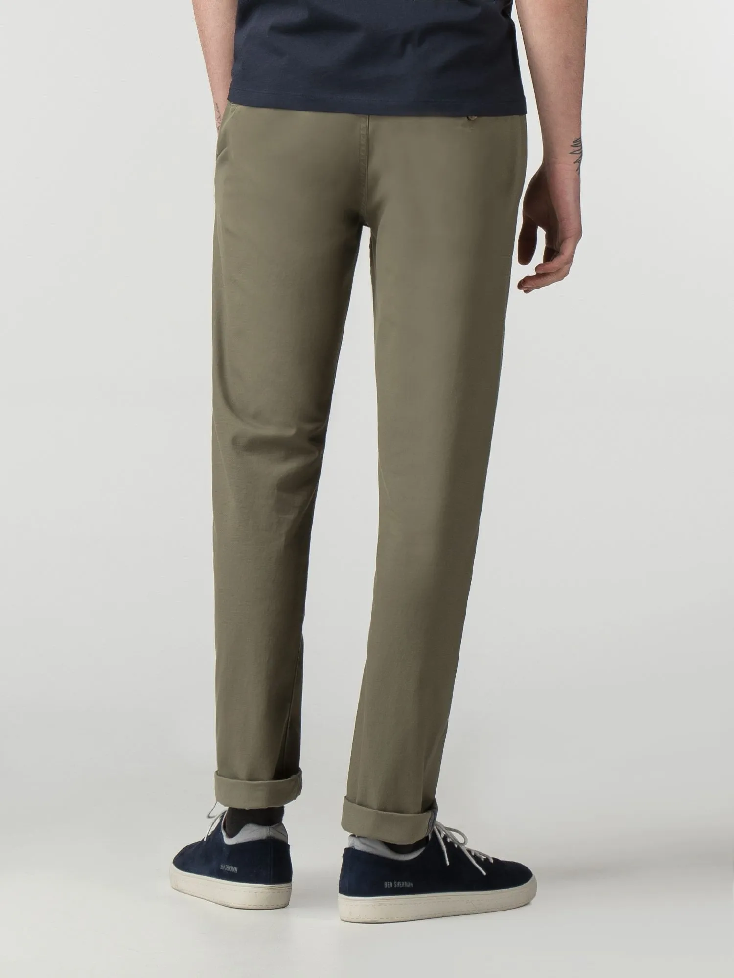 Ben Sherman Slim Stretch Chino - Olive