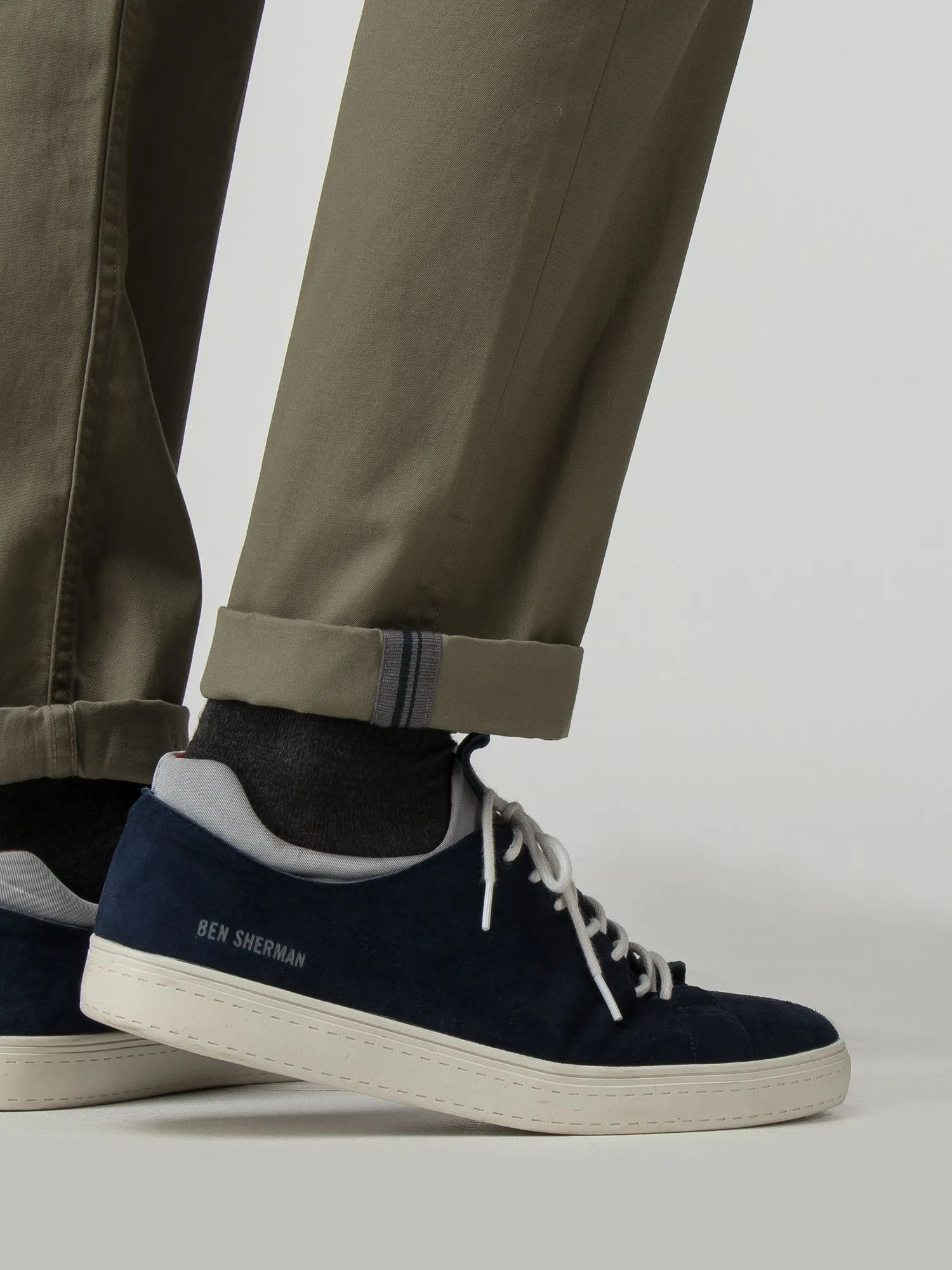Ben Sherman Slim Stretch Chino - Olive