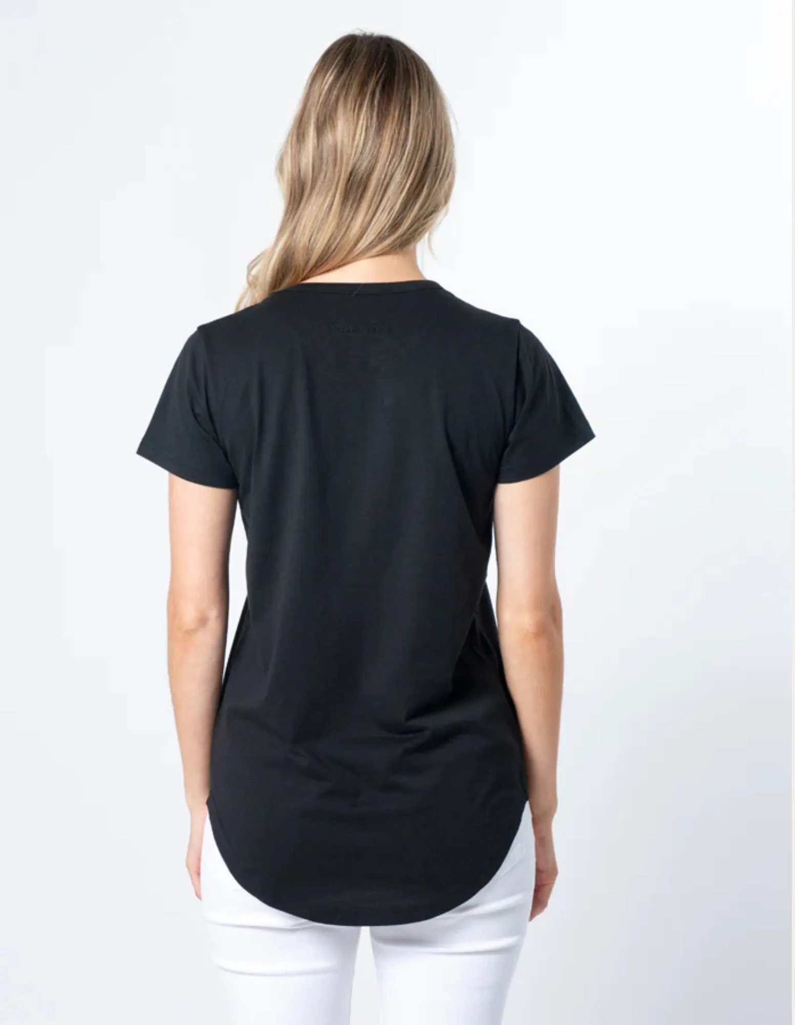 Birds of a Feather Cross T-Shirt - Black - Stella  Gemma