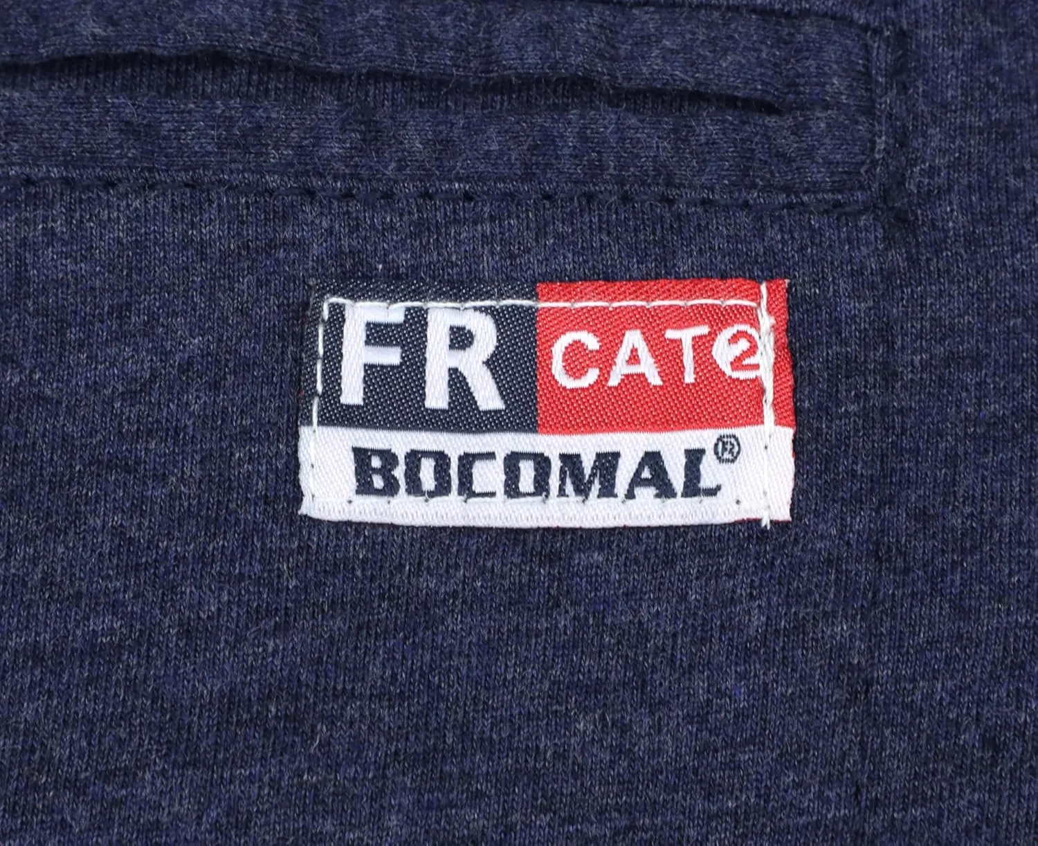 BOCOMAL FR Shirts for Summer Breathable Vented Design 6oz Heather Jersey Flame Resistant Long Sleeve Crew T Shirt