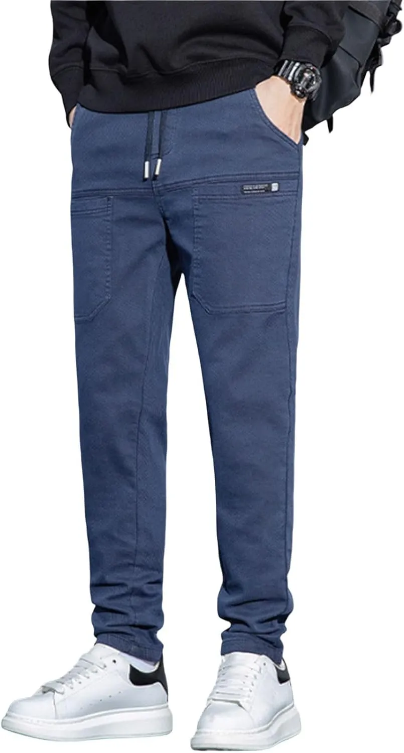 Cargo Pants for Men Stretch Slim Fit Multipants - High Stretch Multi-Pocket Durable Cargo Pants Palcomfy Chinos Pant