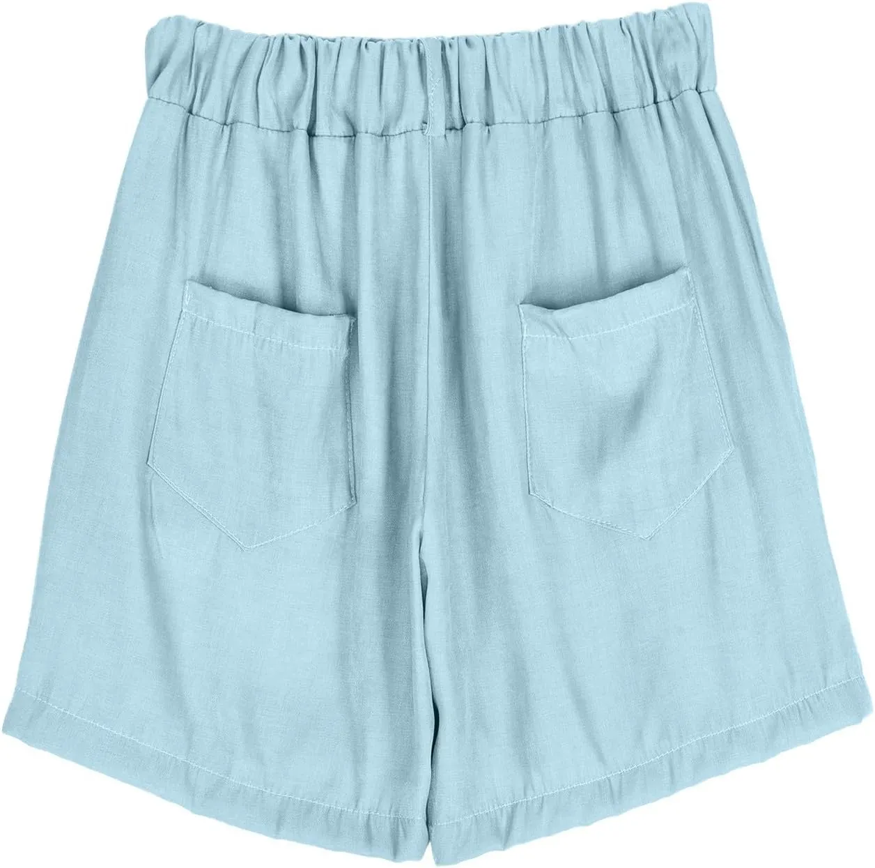 Casual Linen Shorts for Women High Waisted Wide Leg Drawstring Shorts Summer Embroidery Beach Shorts 2025 Outfit