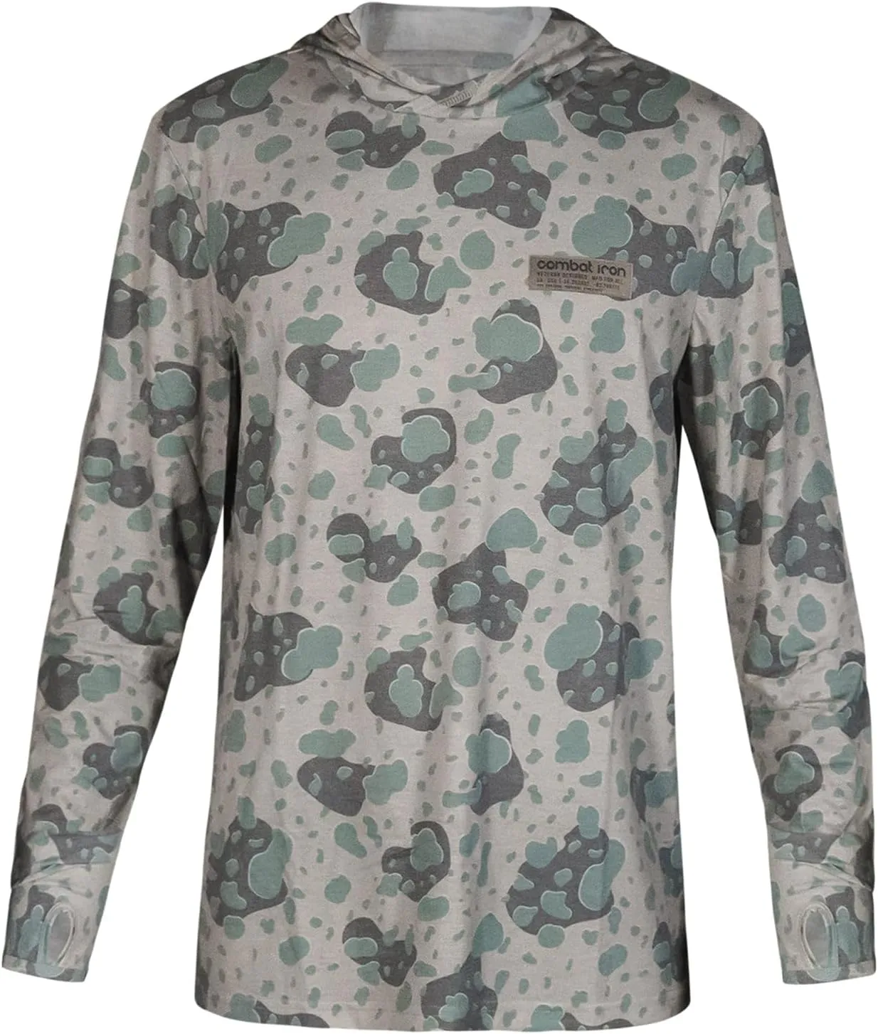 Combat Iron Fishing Shirts for Men Long Sleeve  Lightweight, Breathable Performance Hoodie, Quick-Dry, UPF 40  Protection
