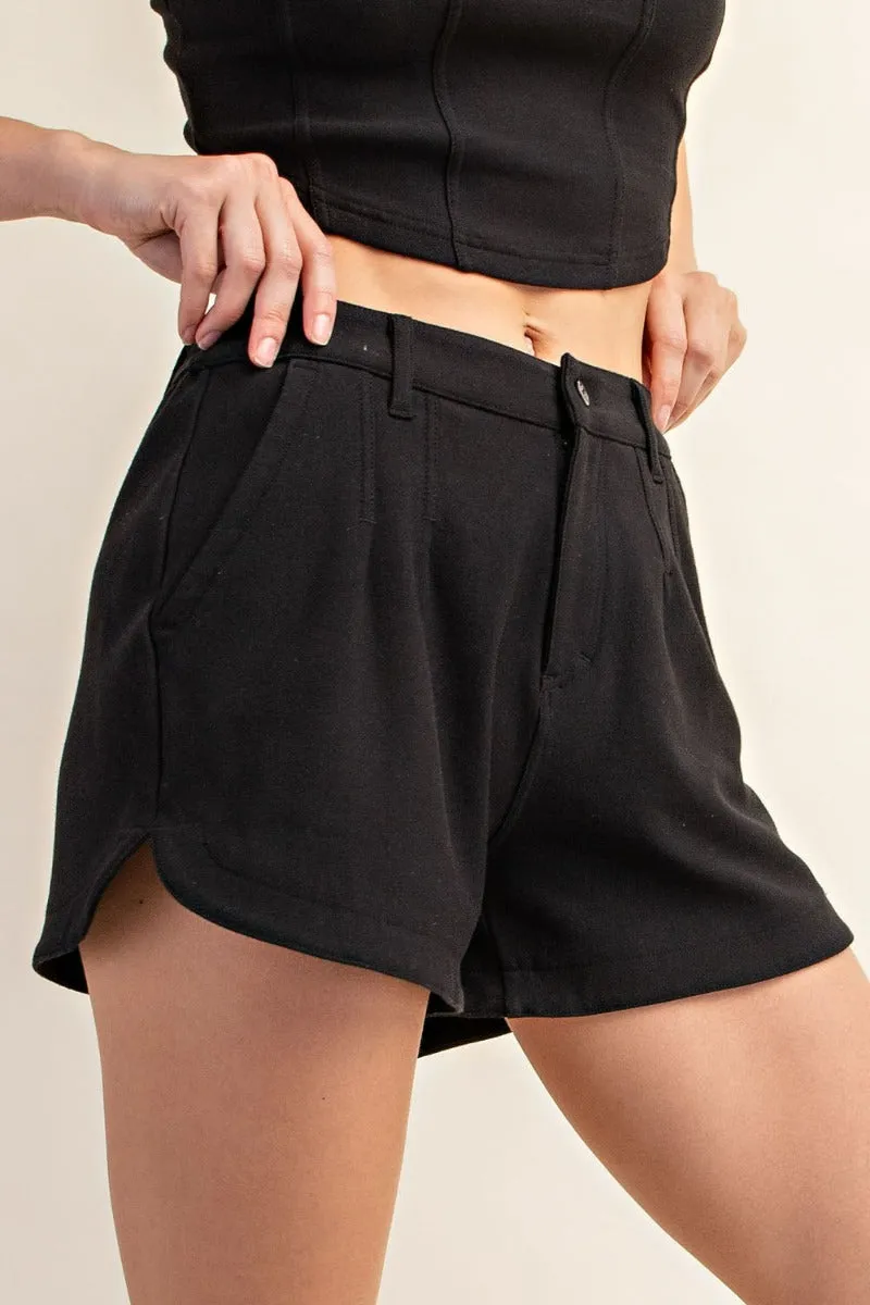 Cotton Stretch Twill Shorts