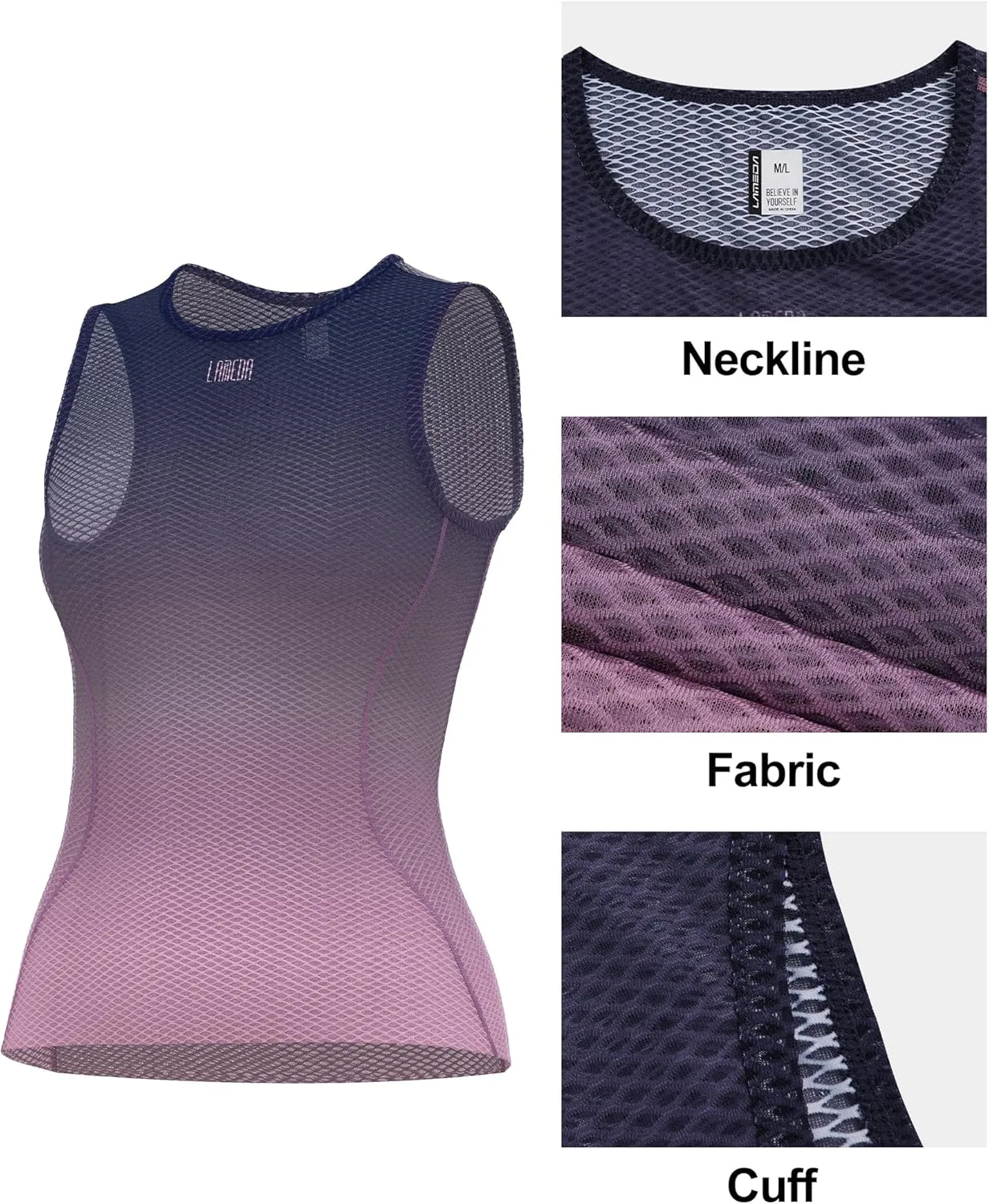 Cycling Base Layer Women Quick Dry Sleeveless Cycling Jersey Compression Mesh Undershirt Breathable Biker Shirts