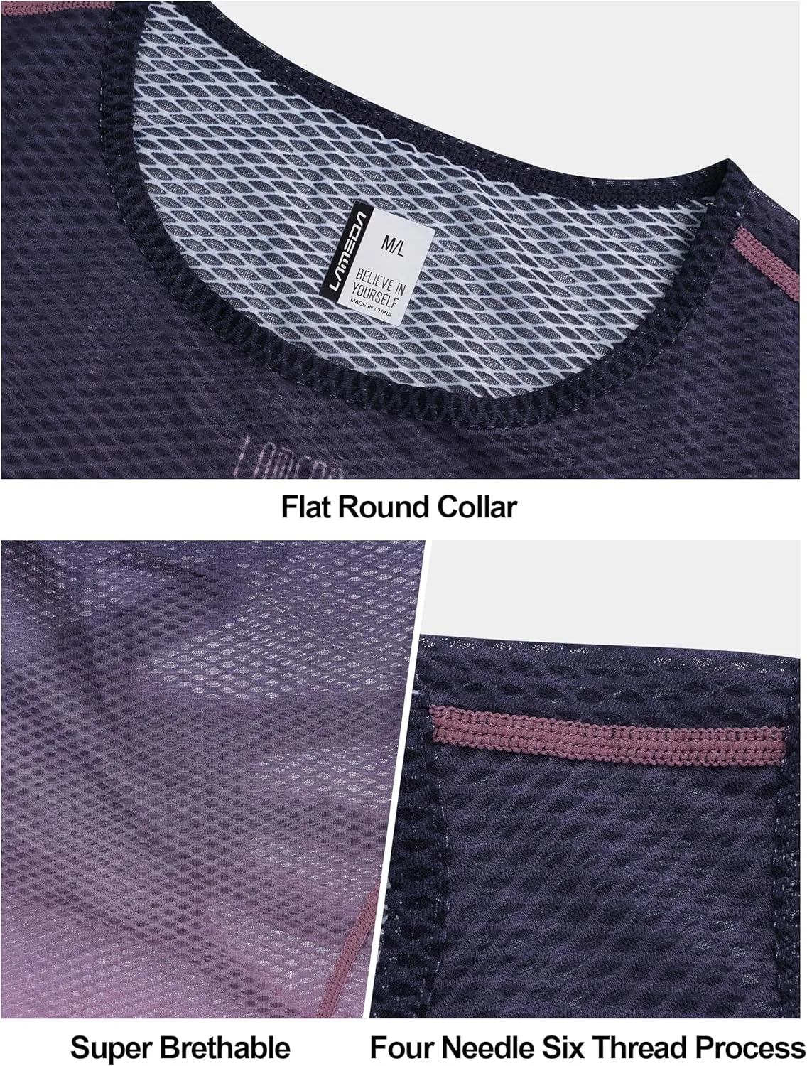 Cycling Base Layer Women Quick Dry Sleeveless Cycling Jersey Compression Mesh Undershirt Breathable Biker Shirts