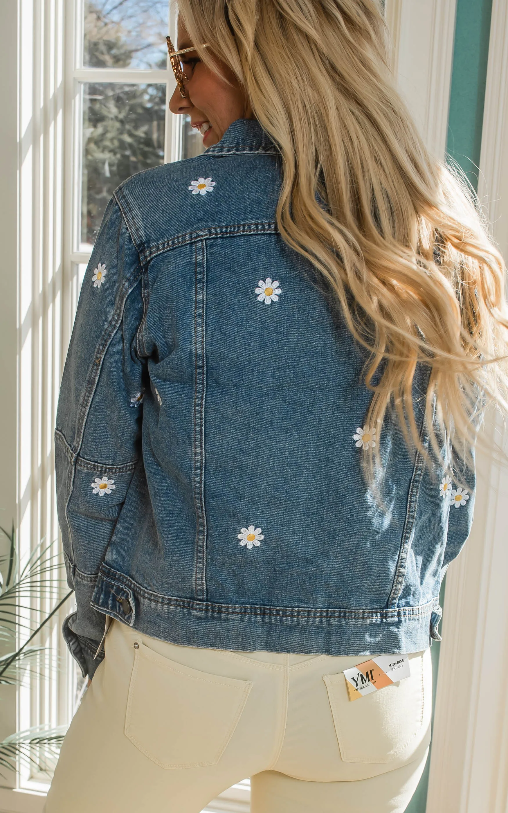 Daisy Embroidered Denim Jacket | FINAL SALE