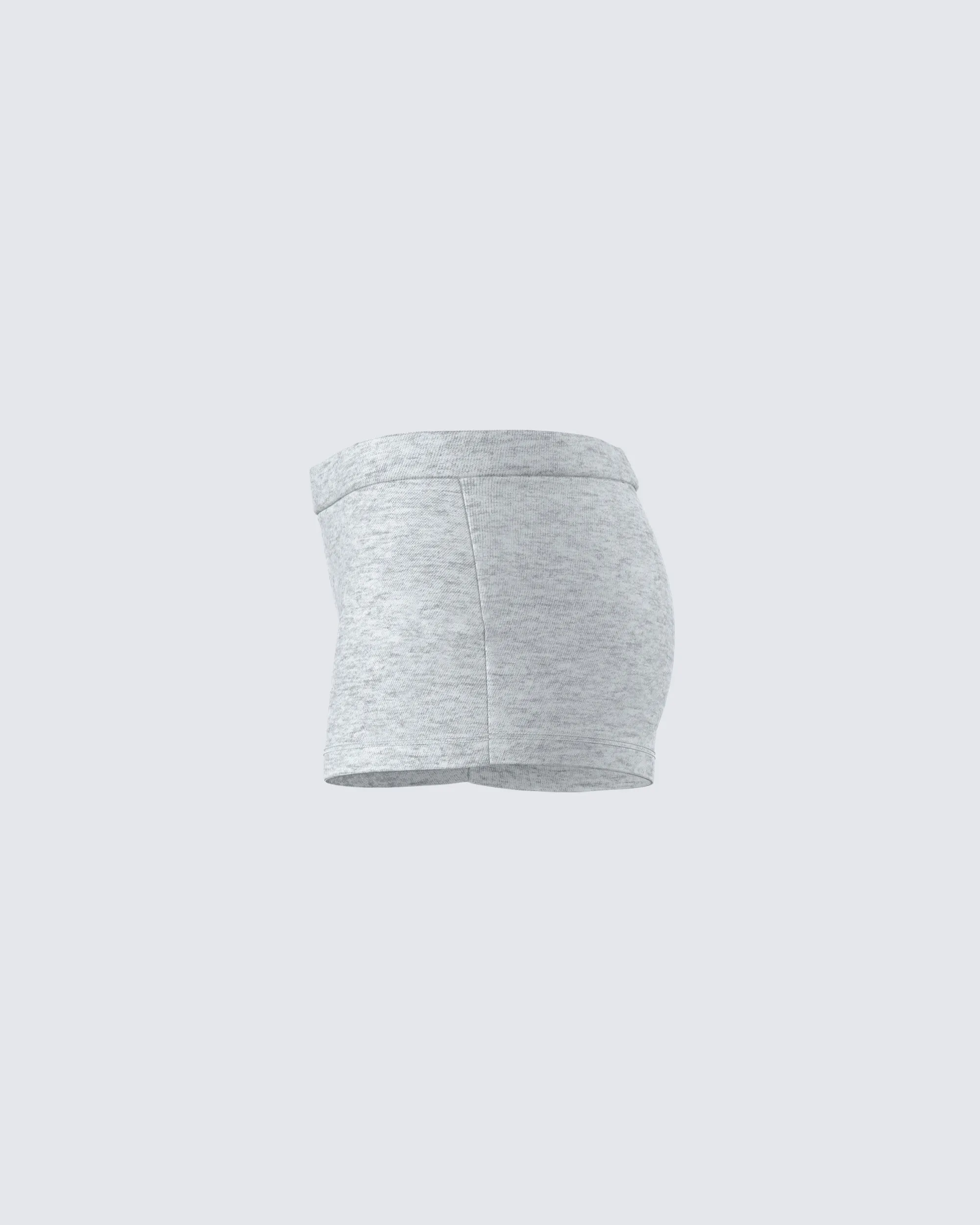 Darby Heather Grey Mini Short
