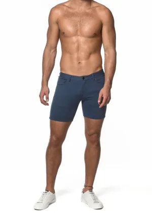 DENIM BLUE LIMITED EDITION 5" INSEAM STRETCH KNIT JEANS SHORT