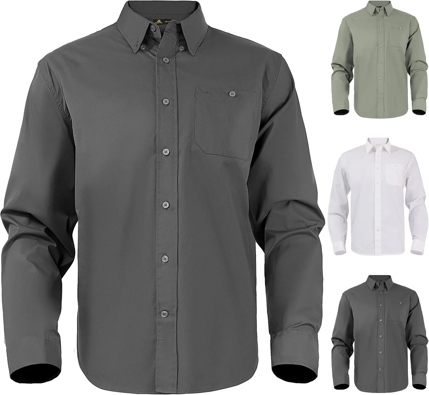 Dress Shirt,Shirts Long,Long Sleeve Button,Slim Fit,Button Down ShirtWrinkle Resistant,Breathable,3pcs Set Shirt