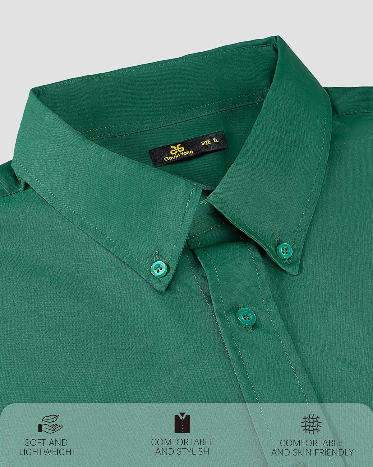 Dress Shirt,Shirts Long,Long Sleeve Button,Slim Fit,Button Down ShirtWrinkle Resistant,Breathable,3pcs Set Shirt