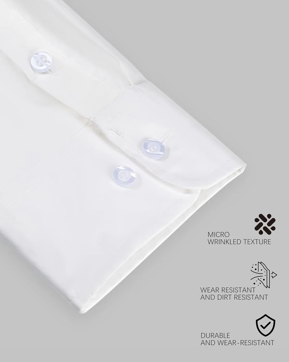 Dress Shirt,Shirts Long,Long Sleeve Button,Slim Fit,Button Down ShirtWrinkle Resistant,Breathable,3pcs Set Shirt