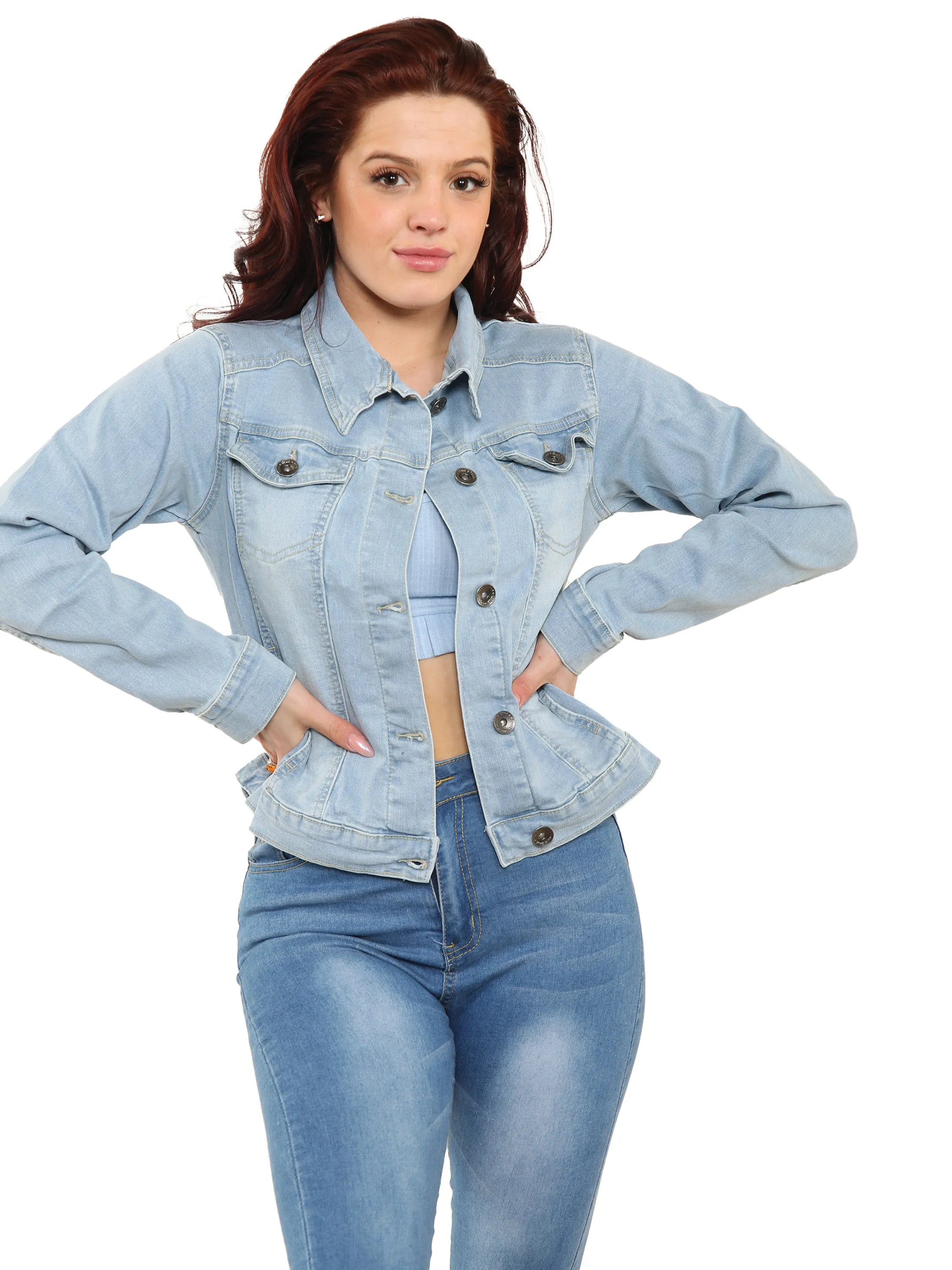 Enzo | Womens Classic Denim Jacket