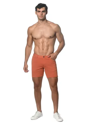 FLAME 5" INSEAM STRETCH KNIT JEANS SHORTS ST-1932