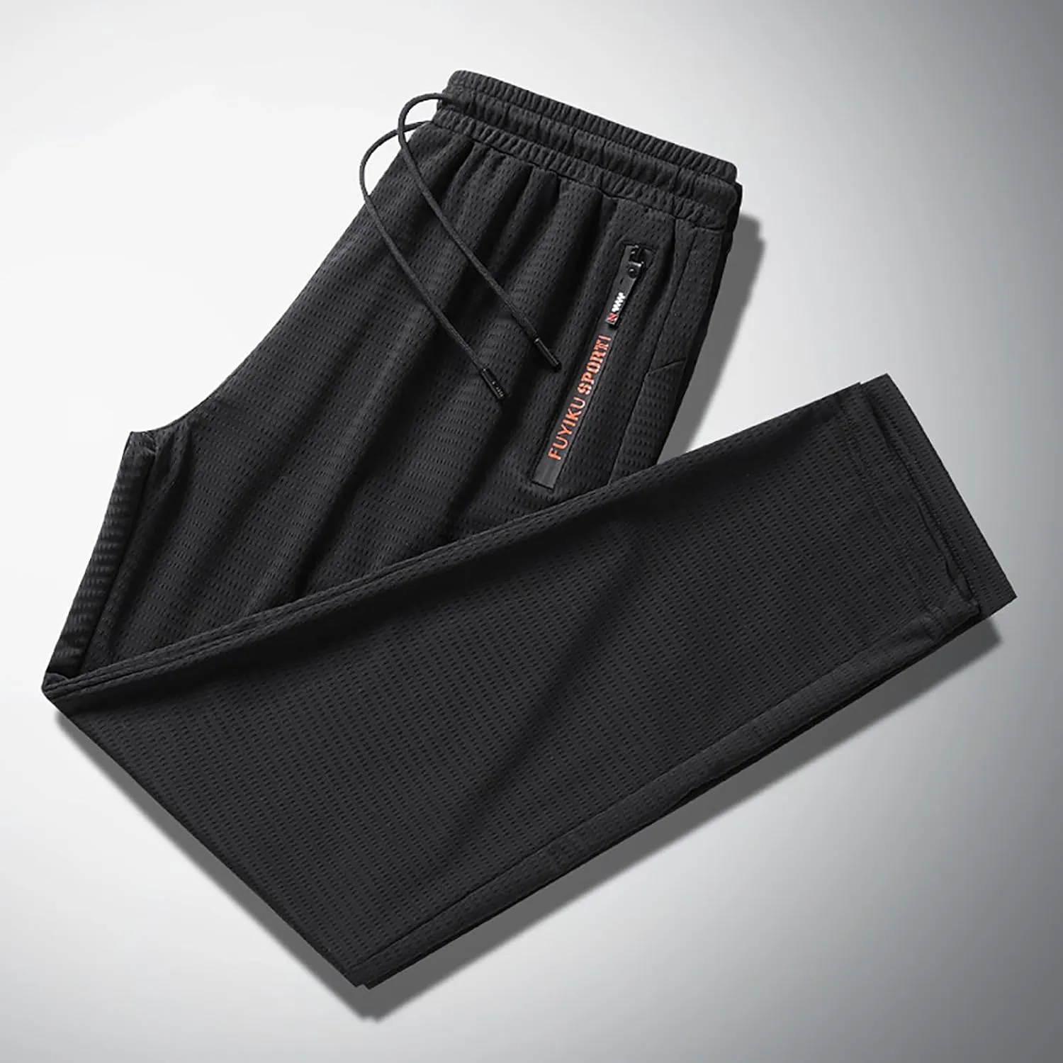 Fxbar Unisex Quick Dry Pants for Men Lightweight Stretchable Workout Pants with Zipper Pockets Perfect Hiking Yoga Daily