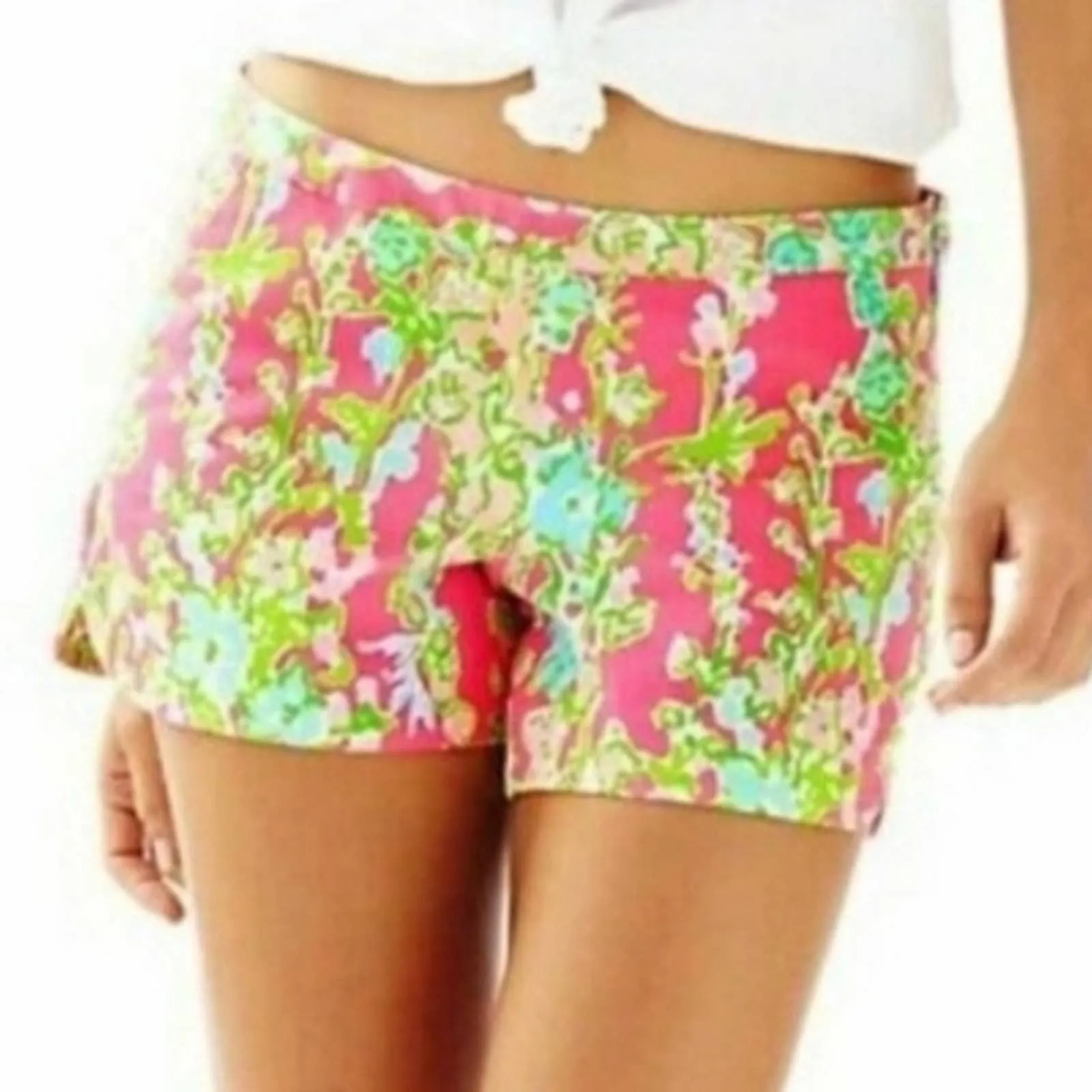 Lilly Pulitzer Adie Flamingo Pink Southern Charm Shorts
