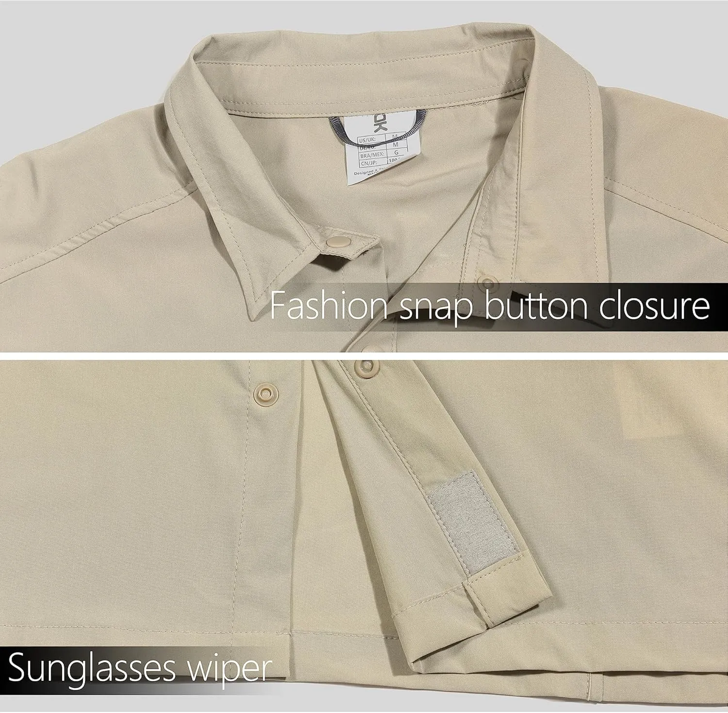 Little Donkey Andy Men's Lightweight Quick Dry Shirts for Hiking Travel Fishing Long Sleeve Breathable UPF50