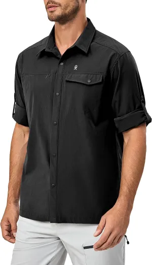 Little Donkey Andy Men's Lightweight Quick Dry Shirts for Hiking Travel Fishing Long Sleeve Breathable UPF50