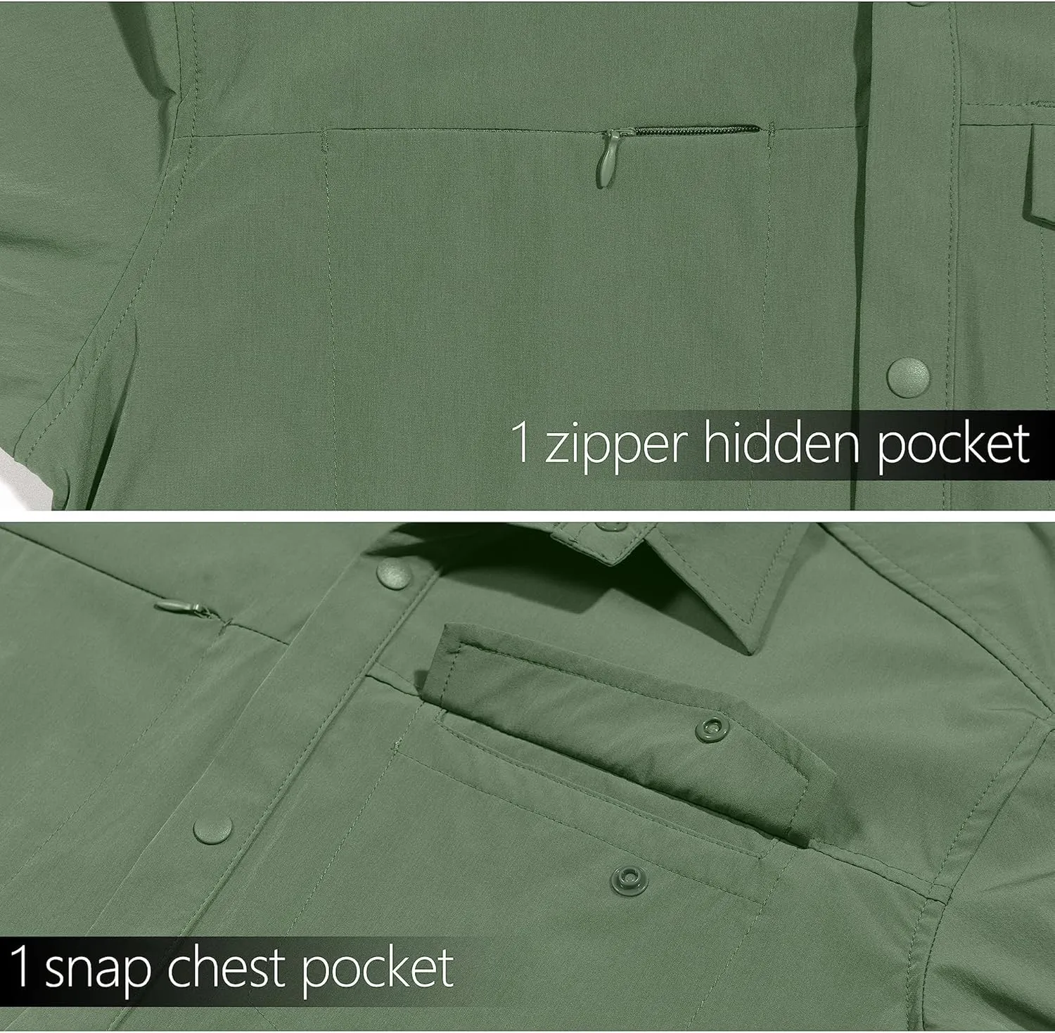 Little Donkey Andy Men's Lightweight Quick Dry Shirts for Hiking Travel Fishing Long Sleeve Breathable UPF50