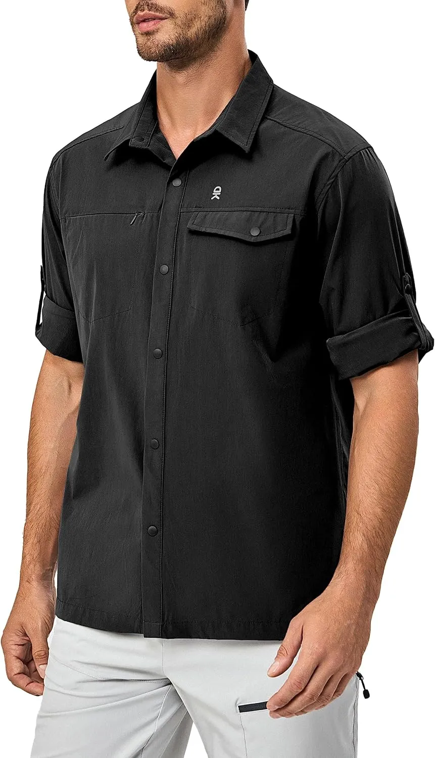 Little Donkey Andy Men's Lightweight Quick Dry Shirts for Hiking Travel Fishing Long Sleeve Breathable UPF50