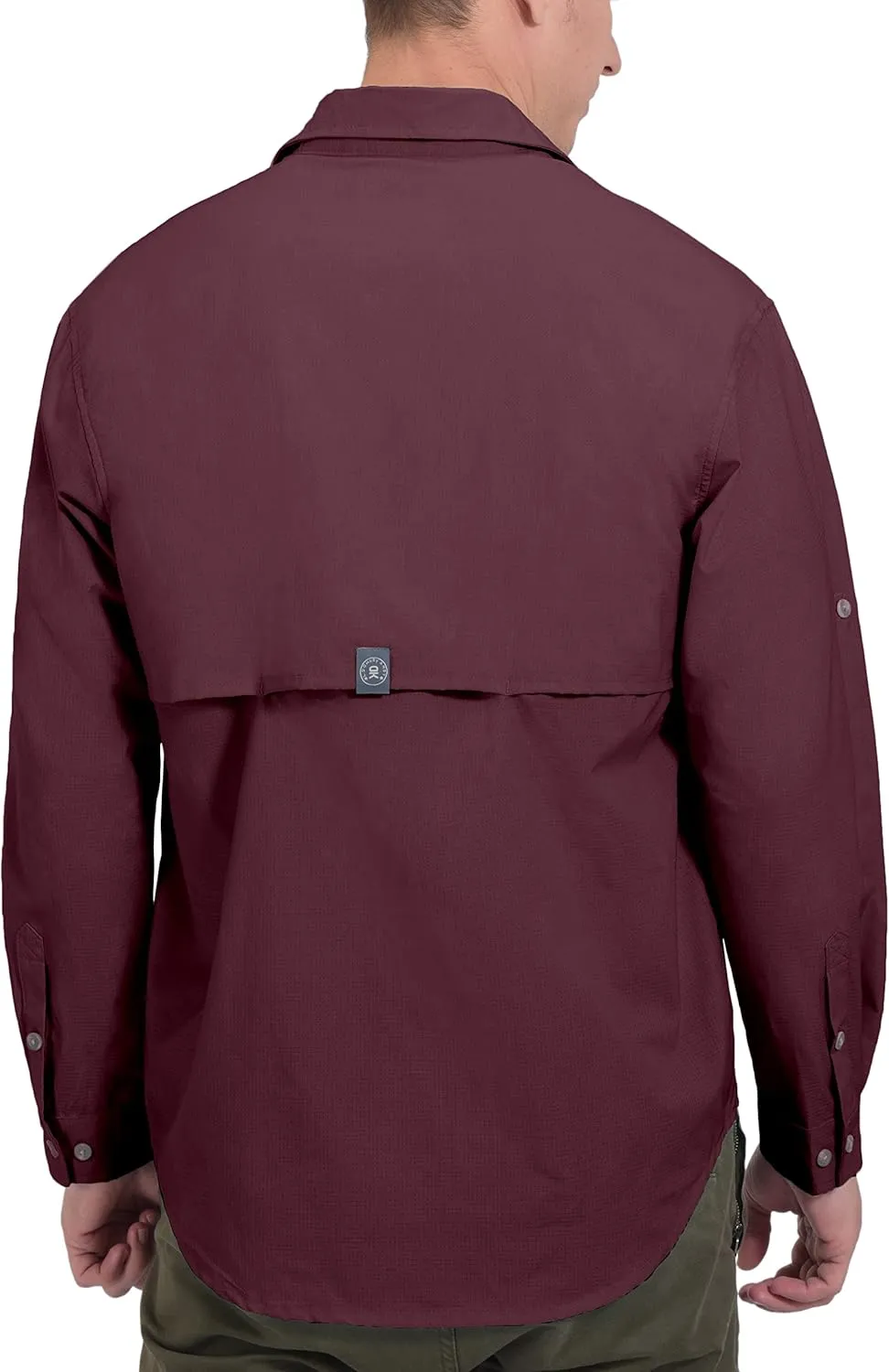 Little Donkey Andy Men's UPF 50  UV Protection Shirt, Breathable Long Sleeve Fishing Hiking Shirt, Air-Holes Tech