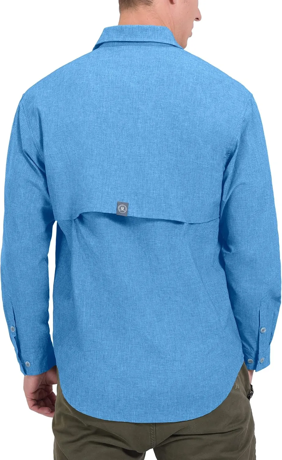Little Donkey Andy Men's UPF 50  UV Protection Shirt, Breathable Long Sleeve Fishing Hiking Shirt, Air-Holes Tech