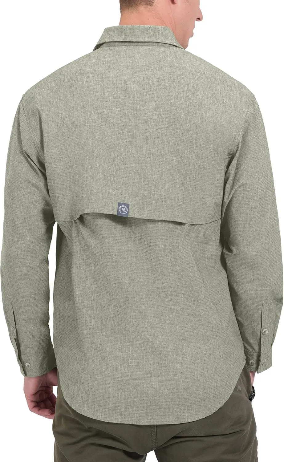 Little Donkey Andy Men's UPF 50  UV Protection Shirt, Breathable Long Sleeve Fishing Hiking Shirt, Air-Holes Tech