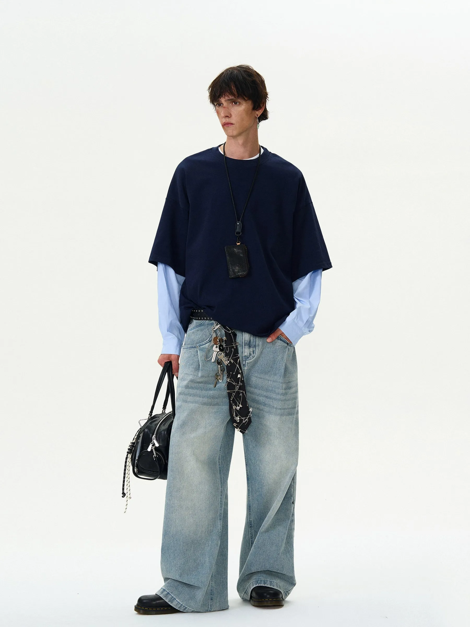Madwitch Fake Two Piece Loose Shirt