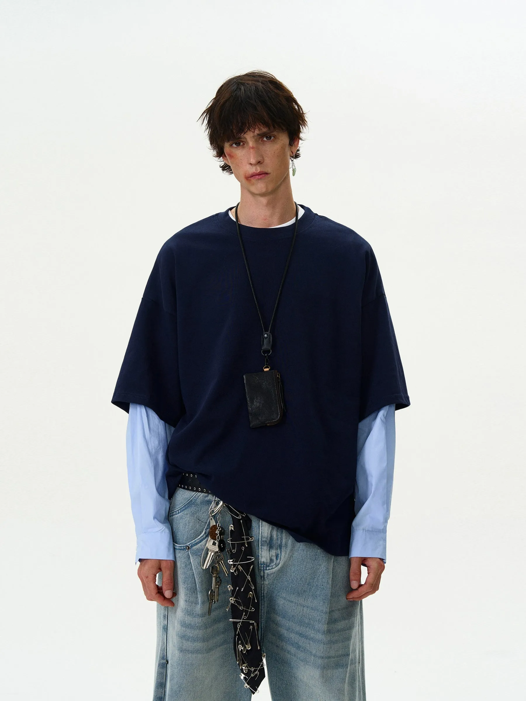 Madwitch Fake Two Piece Loose Shirt