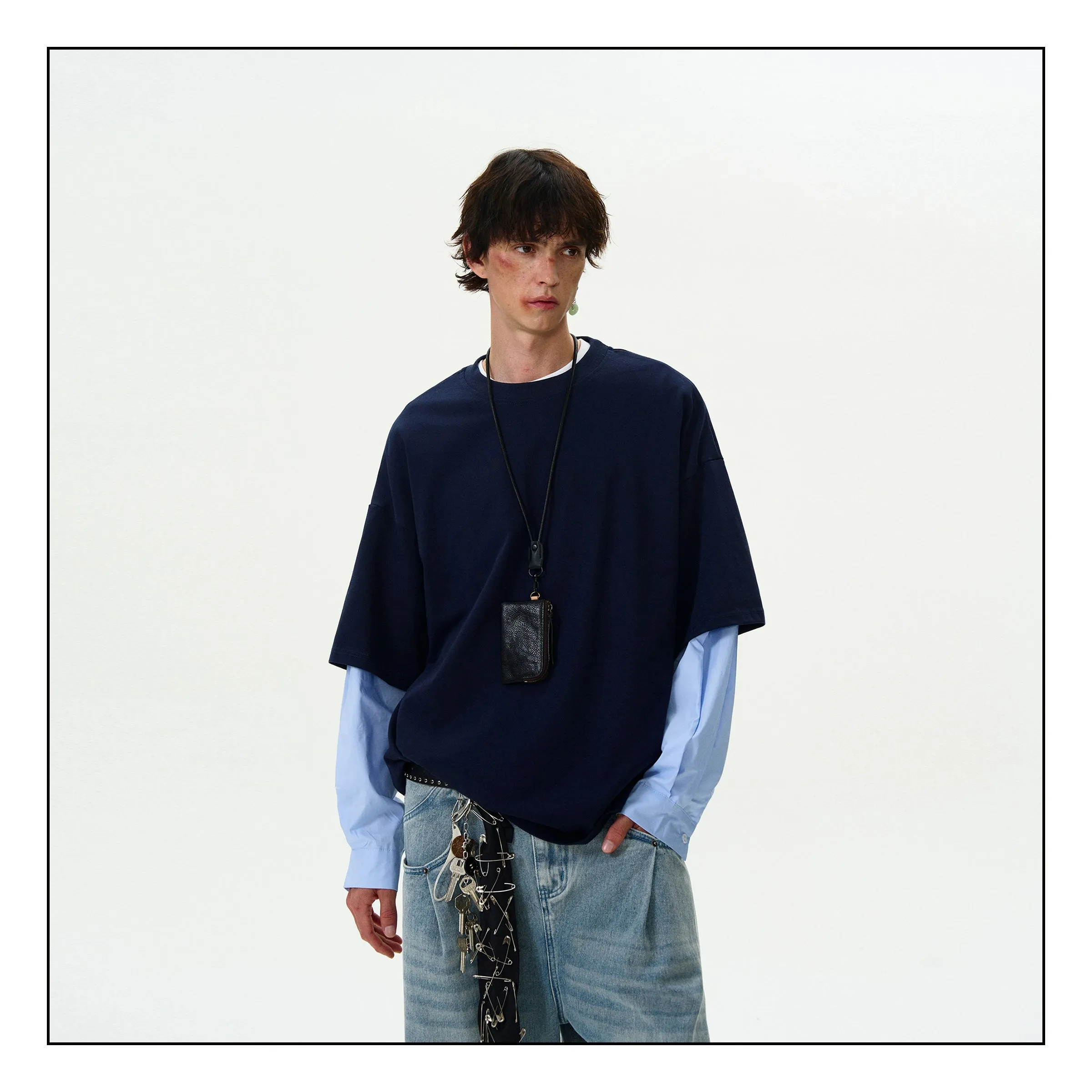 Madwitch Fake Two Piece Loose Shirt