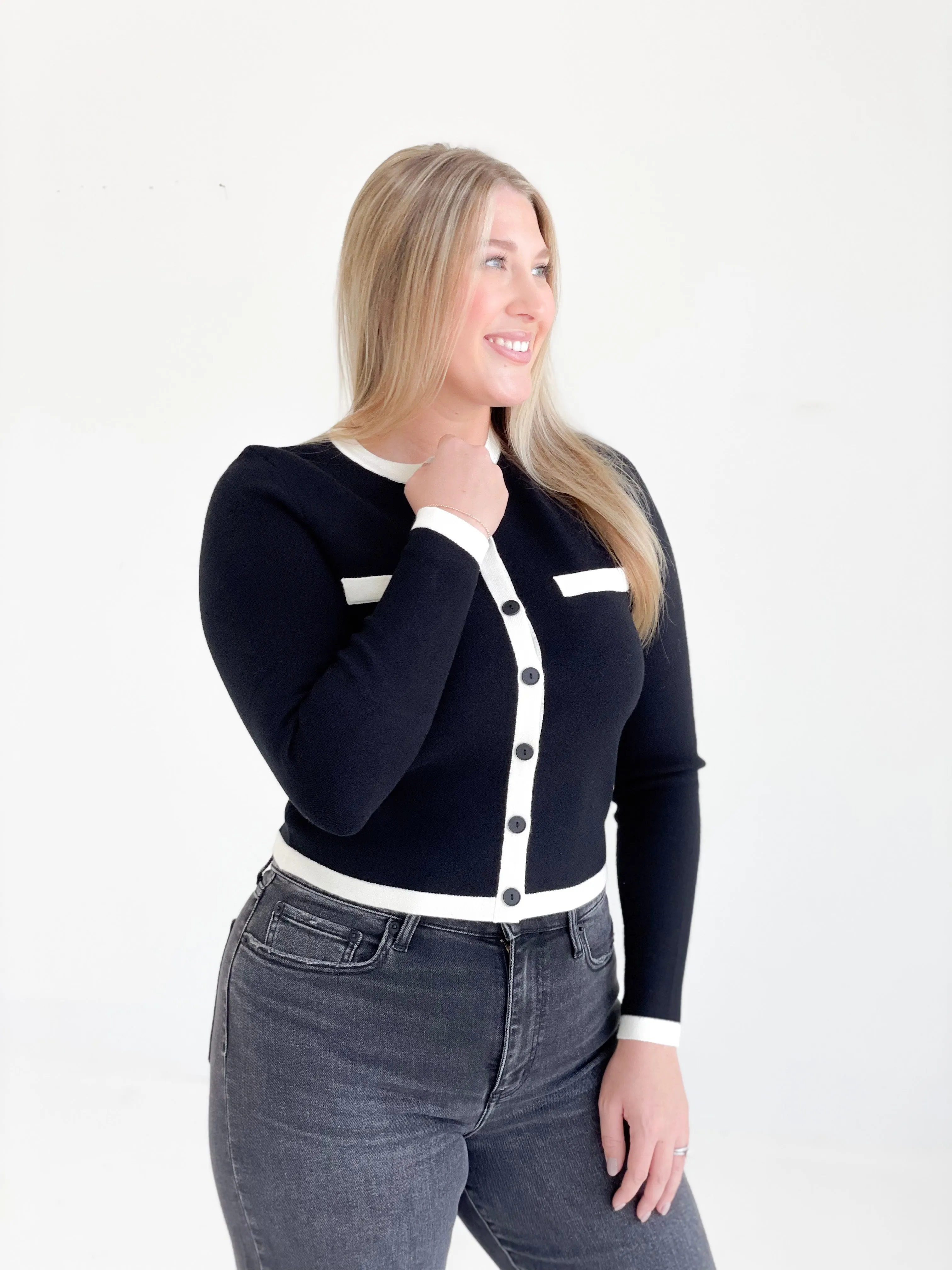 Maintain My Rep Cardi - Black