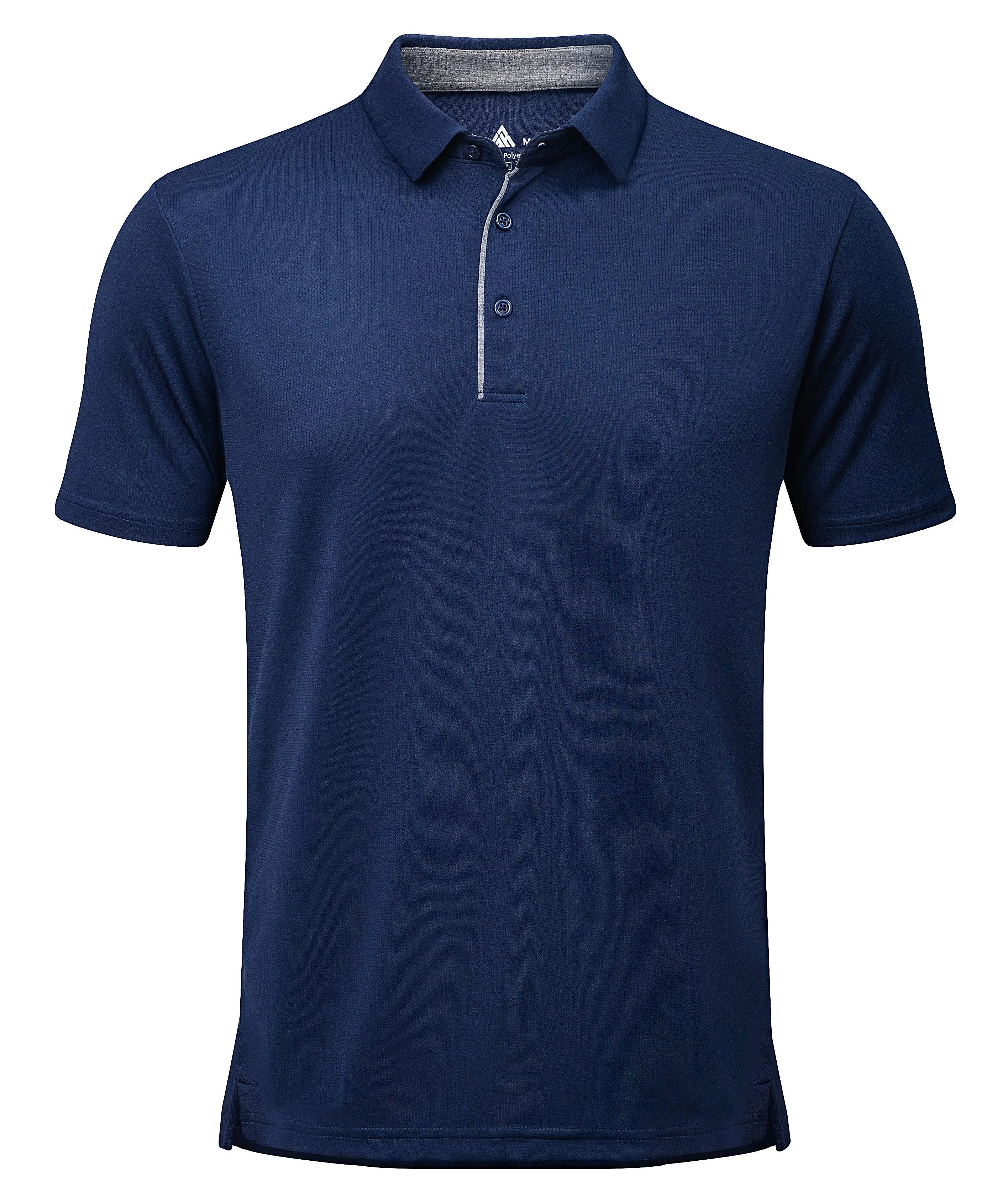 Men's Button Up Casual Dry Fit Golf Polo Shirt-ZPK007843