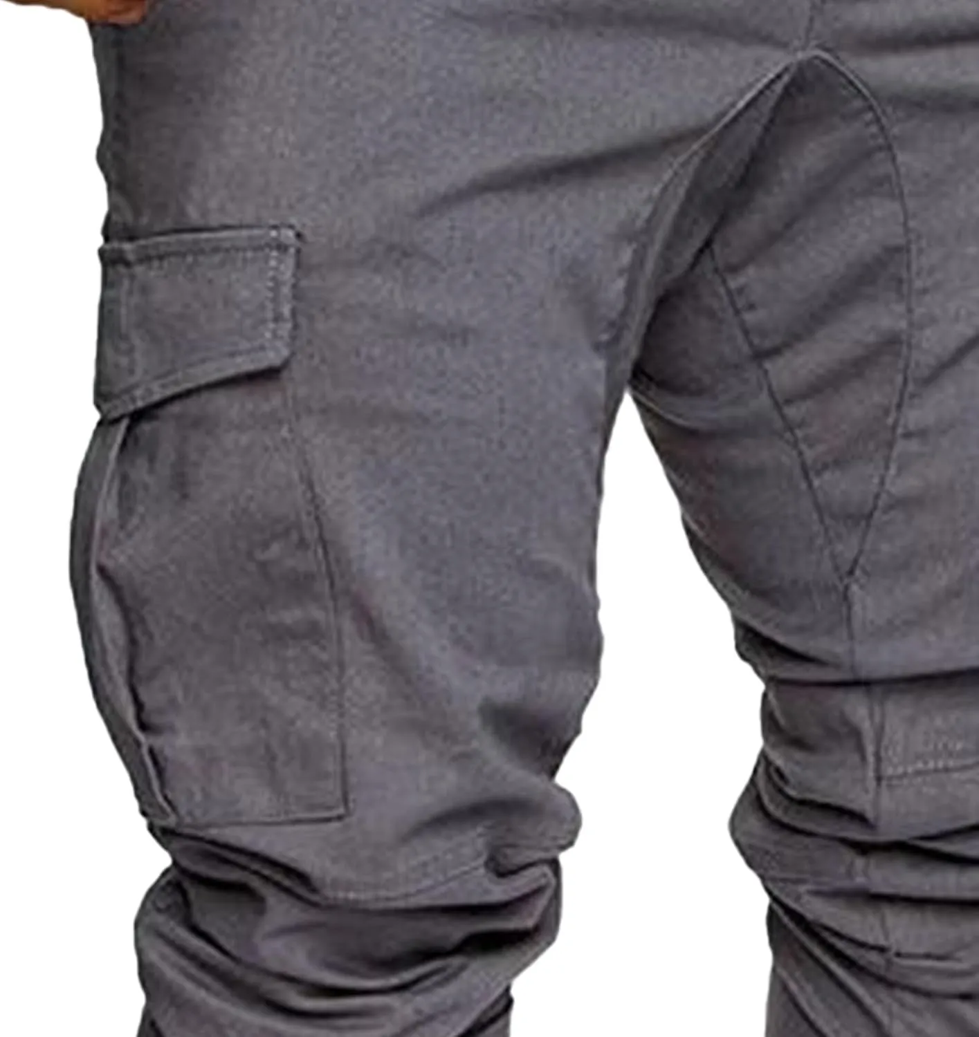 Mens Cotton Gym Sweatpants Trousers Casual Joggers Pants with Pockets Running Workout Hiking Chinos
