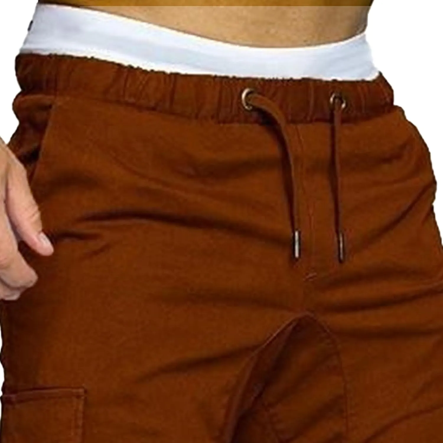 Mens Cotton Gym Sweatpants Trousers Casual Joggers Pants with Pockets Running Workout Hiking Chinos