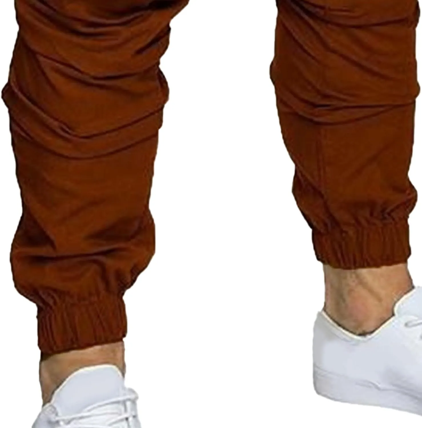 Mens Cotton Gym Sweatpants Trousers Casual Joggers Pants with Pockets Running Workout Hiking Chinos