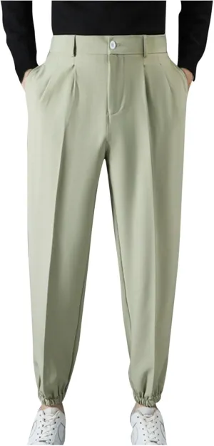 Mens Dress Pants Stretch Tapered Golf Joggers with Belt Loops Slim Fit Casual Business Travel Work Sweatpants 2025