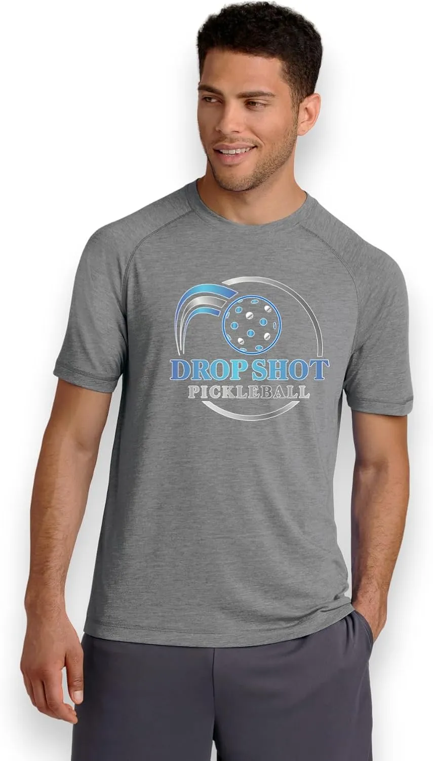 Men's Performance Pickleball T Shirt Athletic | Raglan Dri Fit Active Shirts | Breathable & Moisture Wicking