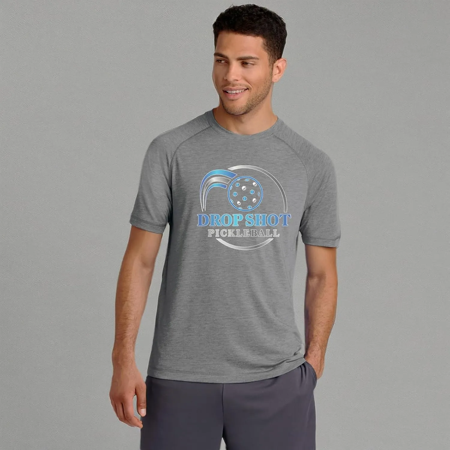 Men's Performance Pickleball T Shirt Athletic | Raglan Dri Fit Active Shirts | Breathable & Moisture Wicking